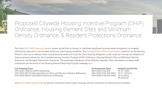 Housing Incentive Program