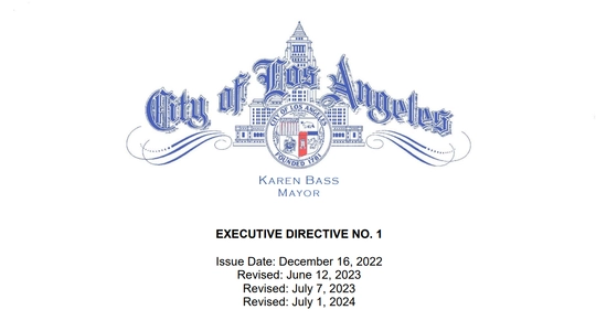 City of Los Angeles Letter head