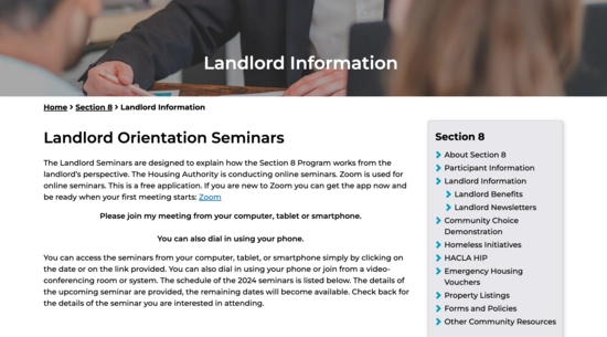 HACLA Landlord Information