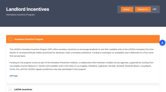 LACDA's Homeless Incentive Program (HIP)