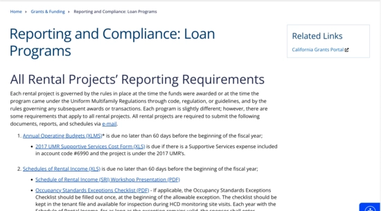 HCD Reporting & Compliance