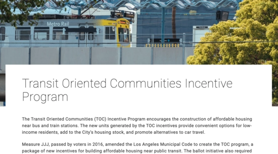 Transit-Oriented Communities (TOC)