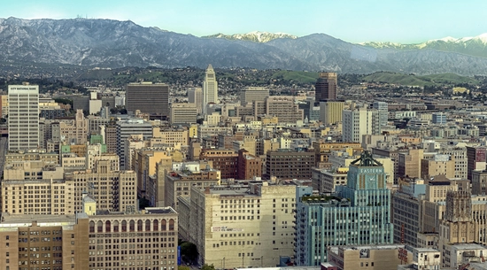 View of Downtown los Angeles buildings