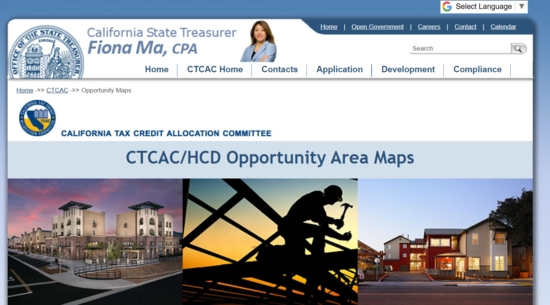 CTCAC and HCD Opportunity Area Maps