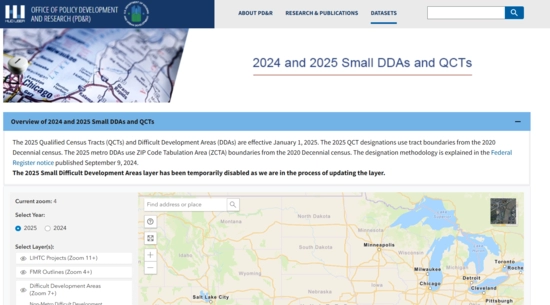 2024 and 2025 Small DDAs and QCTs 