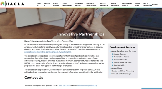 HACLA Innovative Partnerships