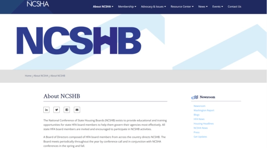 NCSHB Website