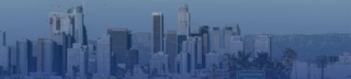 View of Downtown Los Angeles from the 110 freeway.